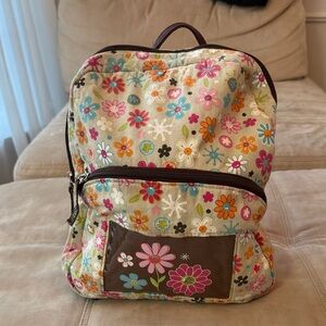 Thirty-One Floral Toddler Backpack with Floral Design